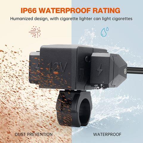 T1 Pro - Motorcycle Triple Socket Charger - Fahren