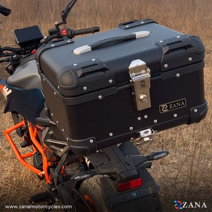 ZANA Top Box Aluminium Black (35L) R-Flat for KTM Duke 250/390 Gen-3 ZI-TB-003 - Riders Junction