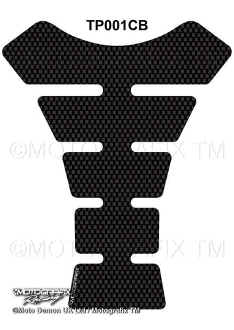 Motografix Universal Plain Carbon Fibre Tank Pad Protector (TP001CB) - Riders Junction
