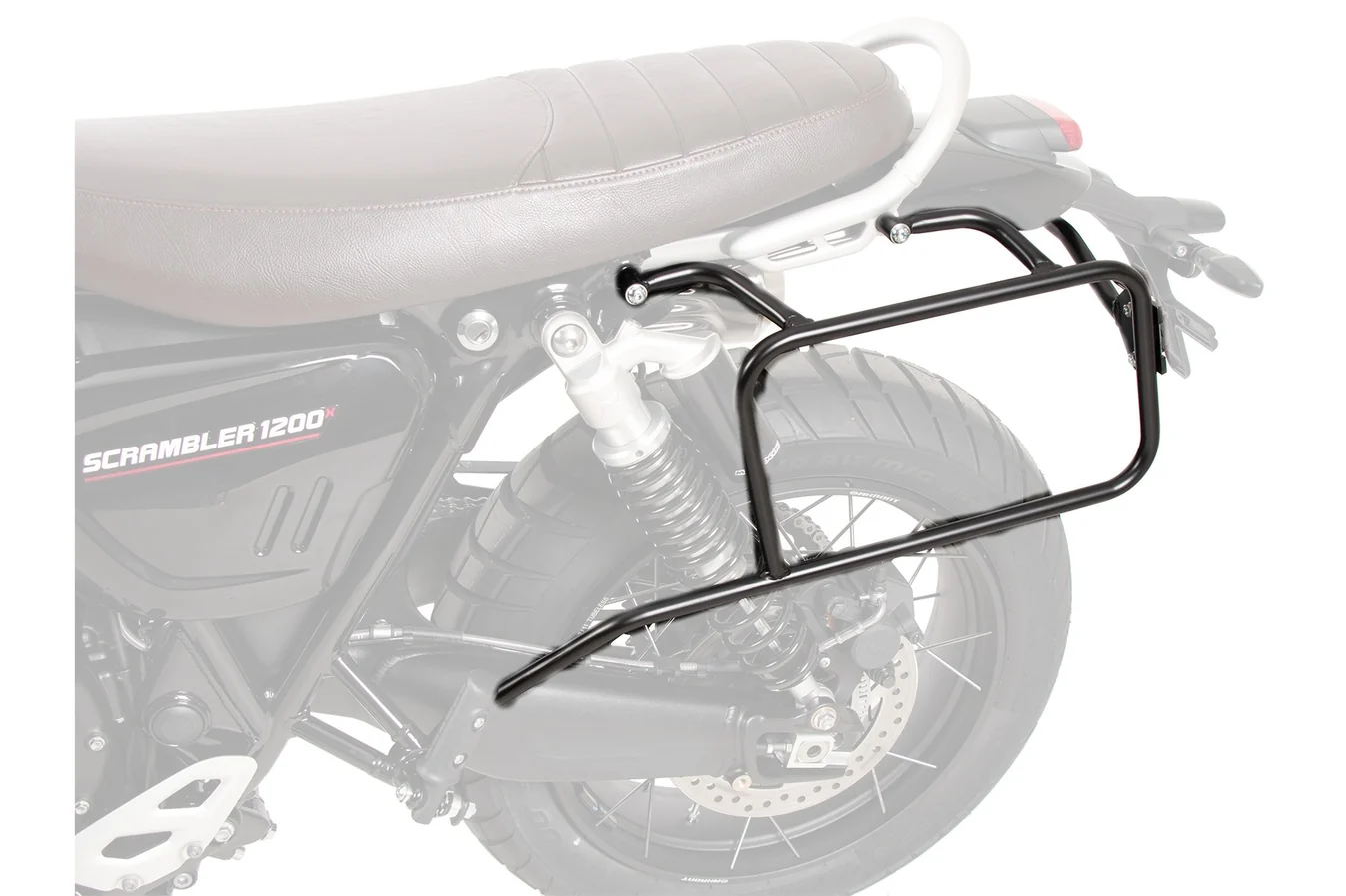 TRIUMPH SCRAMBLER 1200 X Carrier - Left Side (Permanent) - Hepco Becker - 6537667 00 01