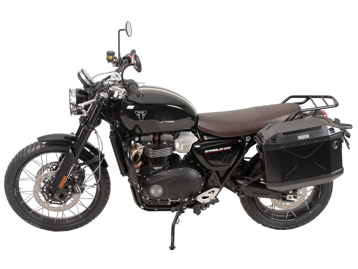 TRIUMPH SCRAMBLER 1200 X Carrier - Left Side (Permanent) - Hepco Becker - 6537667 00 01