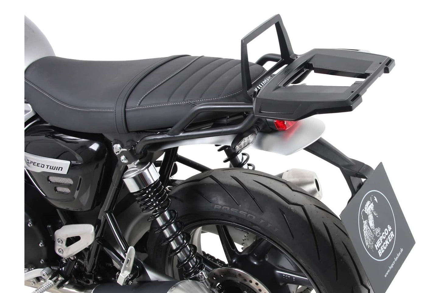 TRIUMPH SPEED TWIN 1200  RS Carrier - Topcase Alurack - Hepco Becker - 6527647 01 01