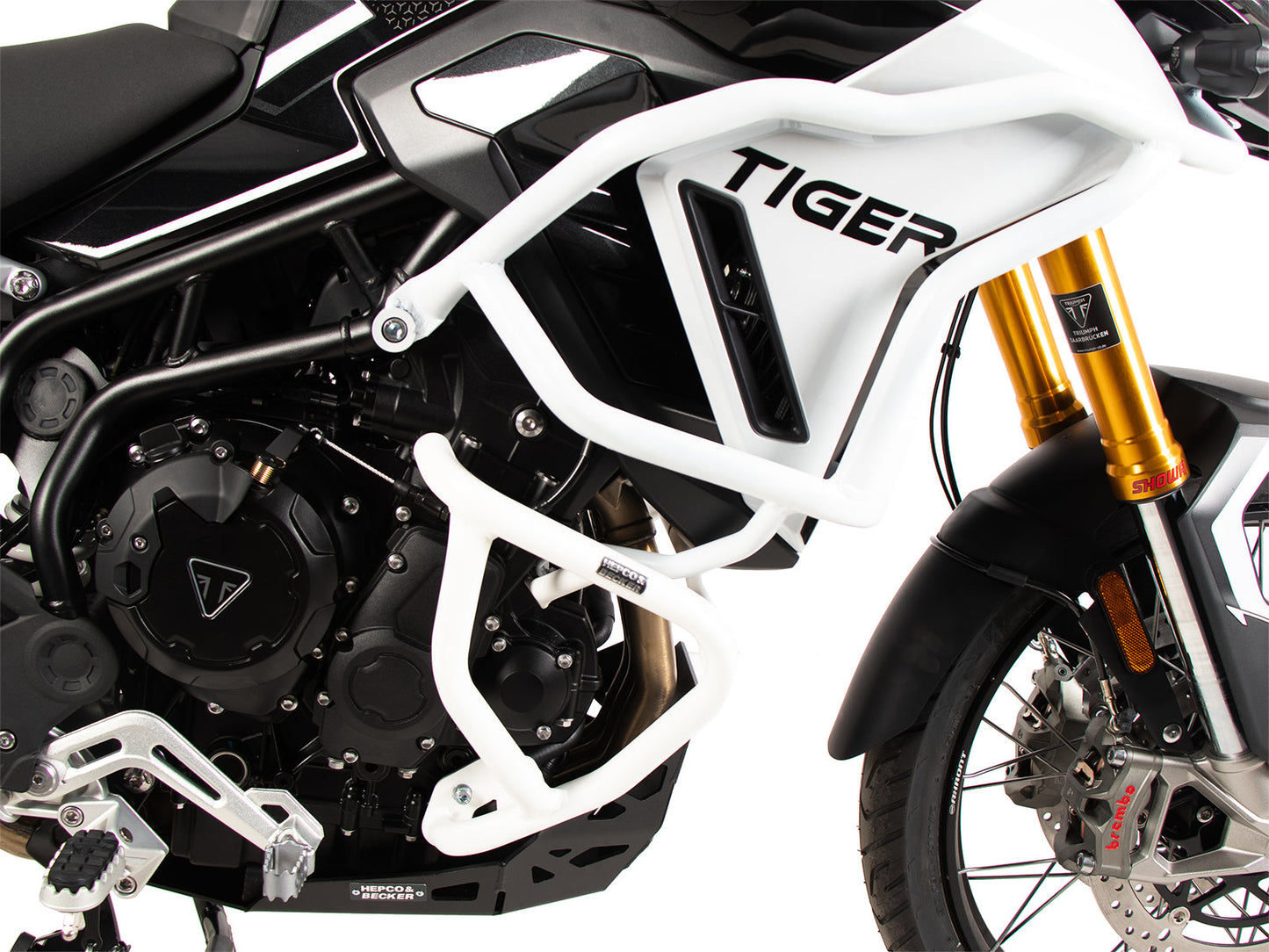 TRIUMPH TIGER 900 RALLY PRO Protection White - Engine Guard - Hepco Becker - 5017657 00 03