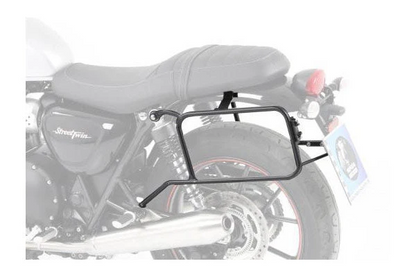 TRIUMPH Twin 900 Series Sidecases Carrier - Quick Release Chrome - Hepco Becker - 6537543 00 02