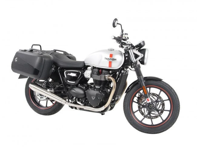 TRIUMPH Twin 900 Series Sidecases Carrier - Quick Release Black - Hepco Becker - 6537543 00 01