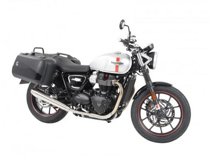 TRIUMPH Twin 900 Series Sidecases Carrier - Quick Release Black - Hepco Becker - 6537543 00 01