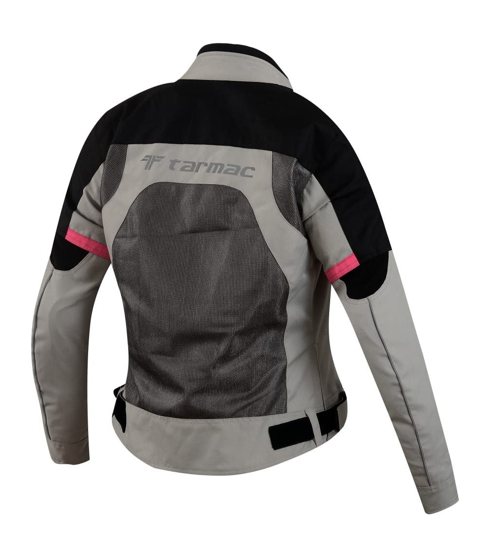 Tarmac Drifter II Grey/Black/Pink Ladies SAFE TECH Level 2 Riding Jacket