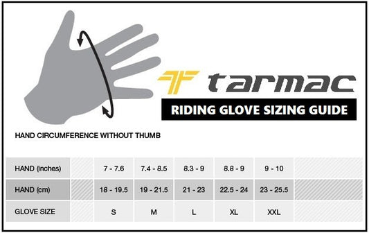Tarmac Gloves Size Chart