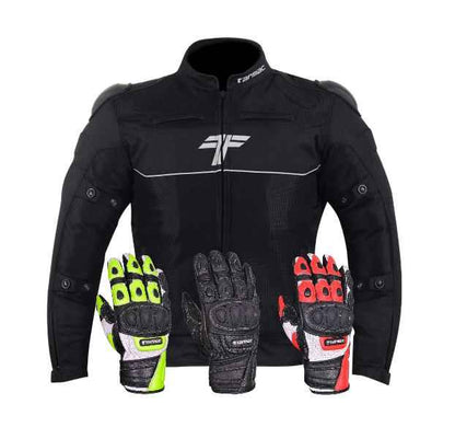 Tarmac One III Black Level 2 Riding Jacket with SAFE TECH protectors + FREE Tarmac Swift gloves