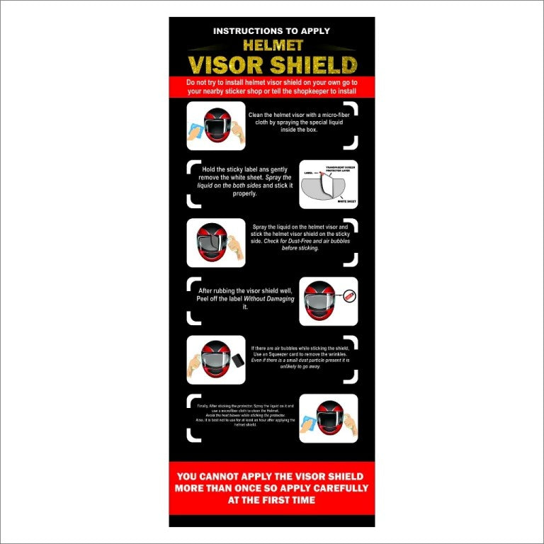 Tecza Helmet Visor Shield (1 Set)