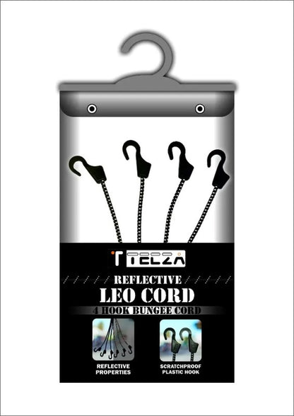 Tecza Reflective Bungee Cord -Leo Cord (4 Hook)