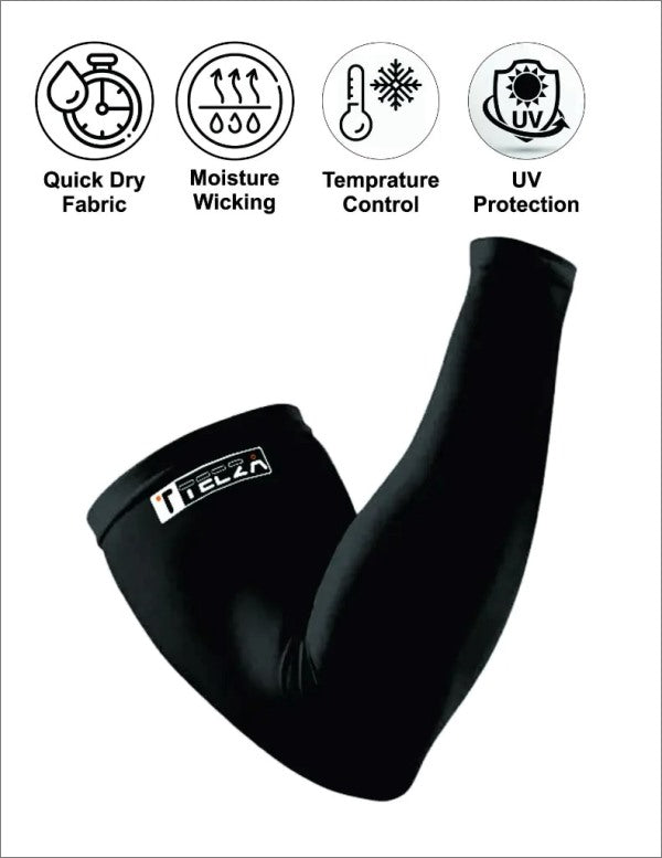 Tecza Tecza Arm sleeves Dry fit Black (Pair)