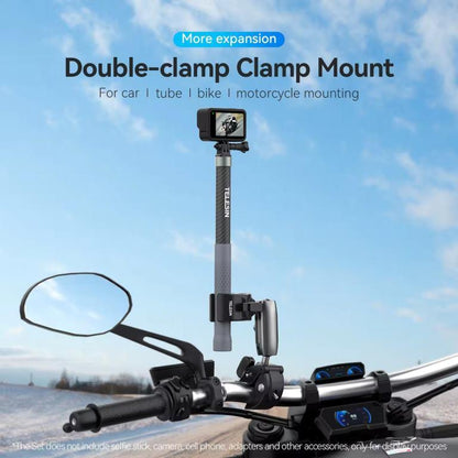 Telesin Action Camera Accessories Clamp Mount With Ball Head Mount With 14 Thread For Dji Action 4&3 (GP-HBM-001)