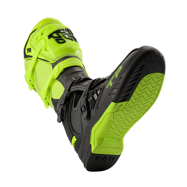 Tiger Racing-MTR T2 Motocross Offroad Boots (Black Green)