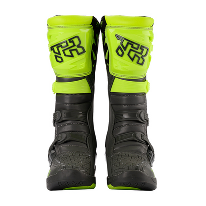 Tiger Racing-MTR T2 Motocross Offroad Boots (Black Green)