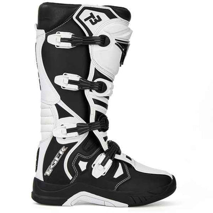 Tiger Racing-MTR T3 Motocross Boots White Black