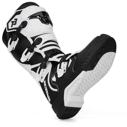 Tiger Racing-MTR T3 Motocross Boots White Black