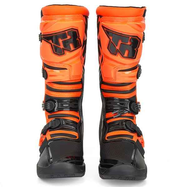 Tiger Racing-MTR T3 Motocross Boots (Black Orange)