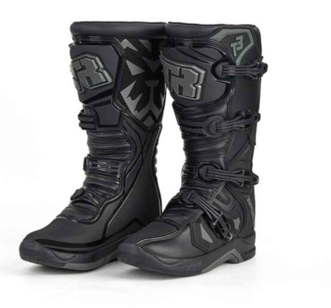 Tiger Racing-MTR T3 Offroad MX Boots (Black) - Buy Now At Riders Junction