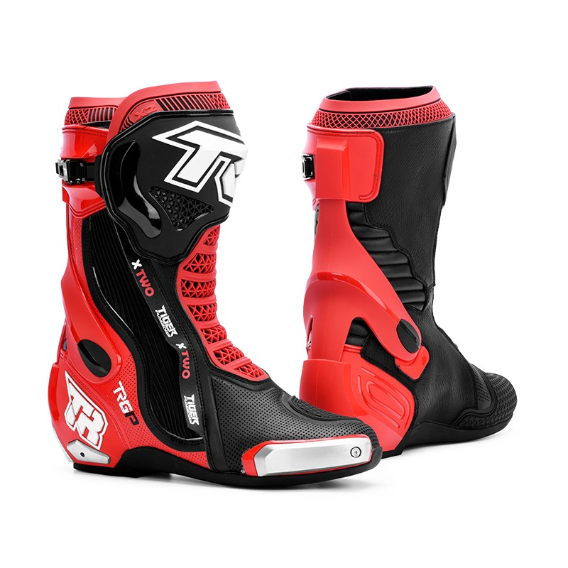 Tiger Racing X2 Racing Boots - Black/Red