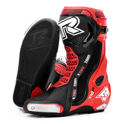 Tiger Racing X2 Racing Boots - Black/Red