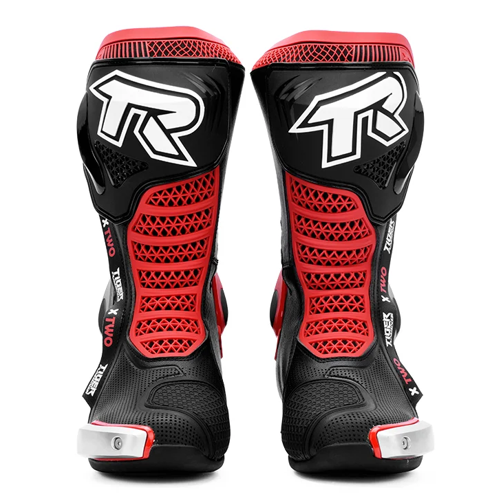 Tiger Racing X2 Racing Boots - Black/Red