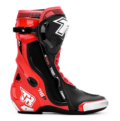 Tiger Racing X2 Racing Boots - Black/Red
