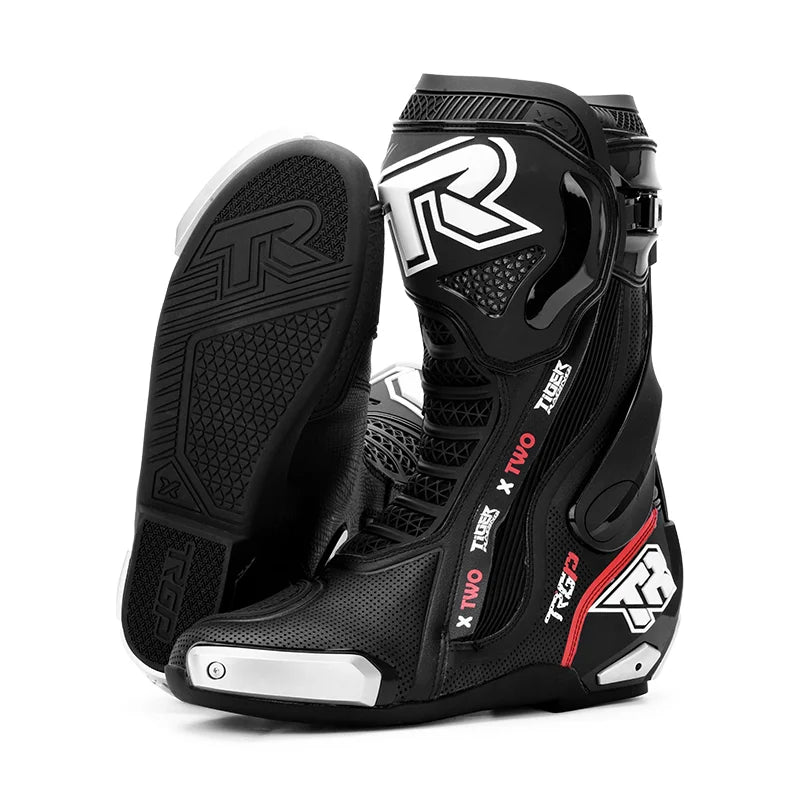 Tiger Racing X2 Racing Boots - Black