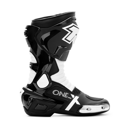 Tiger Racing X One Pro Boots - Black White