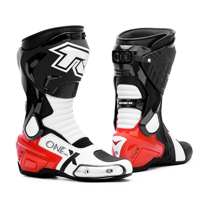 Tiger Racing X One Pro Boots - Red White