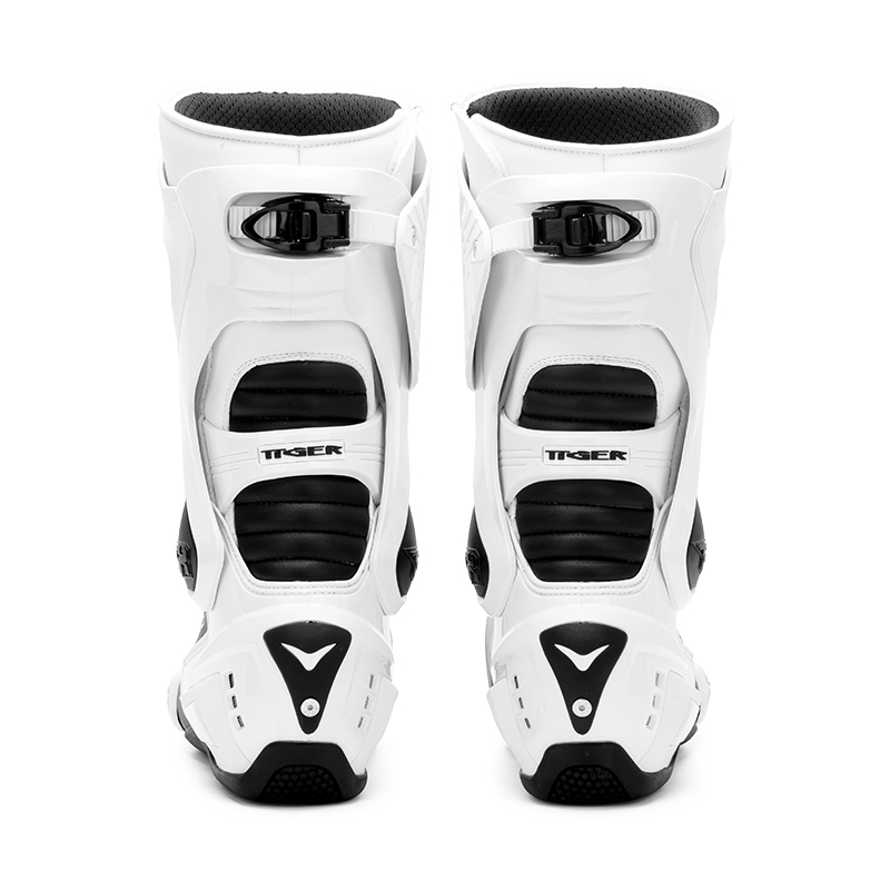 Tiger Racing X One Pro Boots - White Black