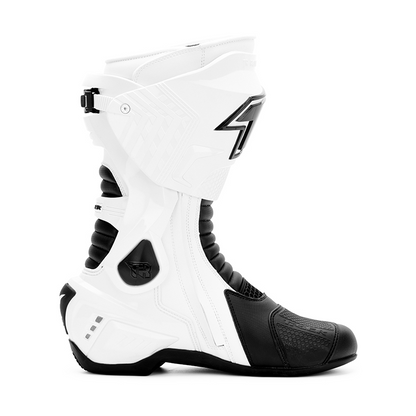 Tiger Racing X One Pro Boots - White Black