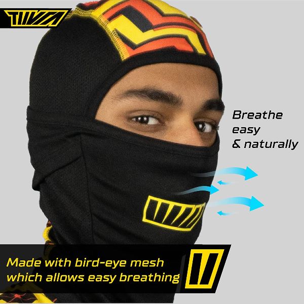 Tiivra Buzzy Balaclava (Black Yellow)
