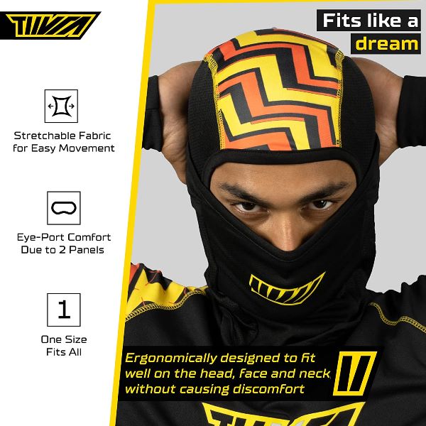 Tiivra Buzzy Balaclava (Black Yellow)