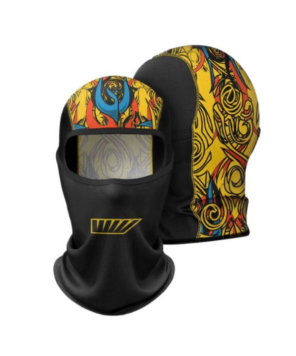 Tiivra Demon Balaclava (Black Yellow)