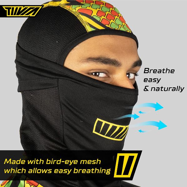 Tiivra RazzTazz Balaclava (Black Yellow)