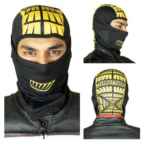 Tiivra Throttler Solo Balaclava (Black Yellow)