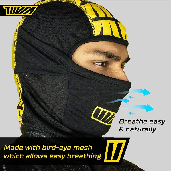 Tiivra Throttler Solo Balaclava (Black Yellow)