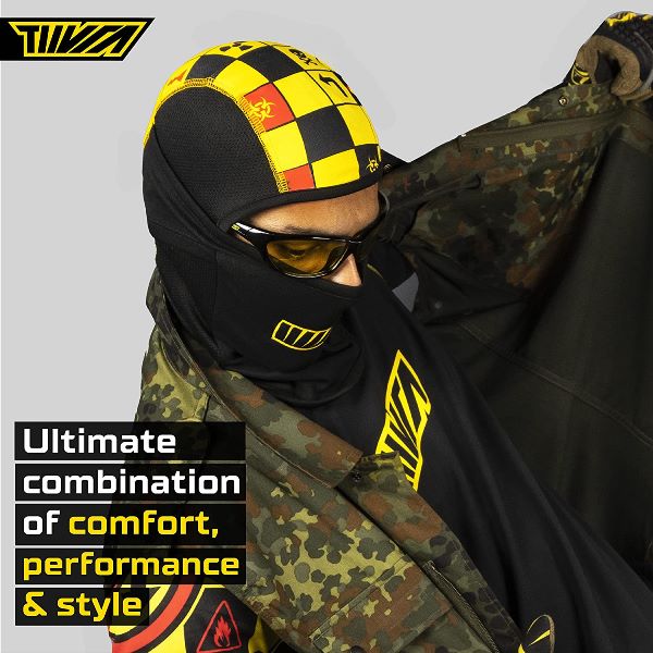 Tiivra XRoads Balaclava (Black Yellow)