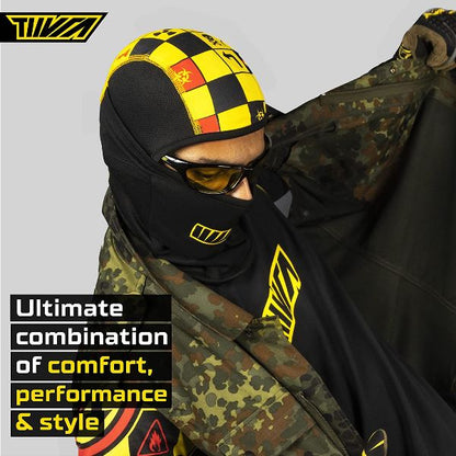 Tiivra XRoads Balaclava (Black Yellow)