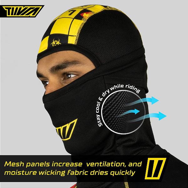 Tiivra XRoads Balaclava (Black Yellow)