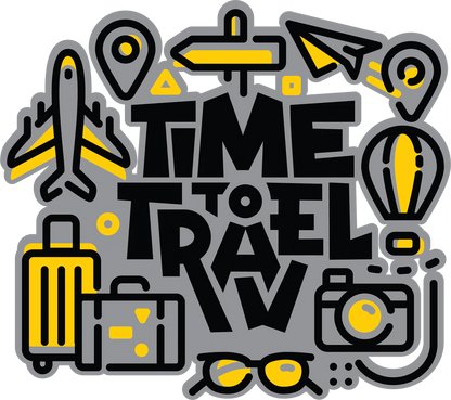 Time to Travel Sticker - Wander Looms - Riders Junction