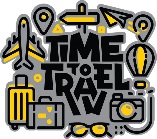 Time to Travel Sticker - Wander Looms - Riders Junction