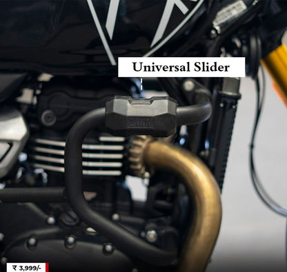 Crash Guard with Puck Slider Black for Triumph Speed 400 - ZI-8363 - Riders Junction