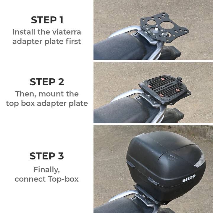 Top Box Adapter Plate for Hero Xpulse - ViaTerra