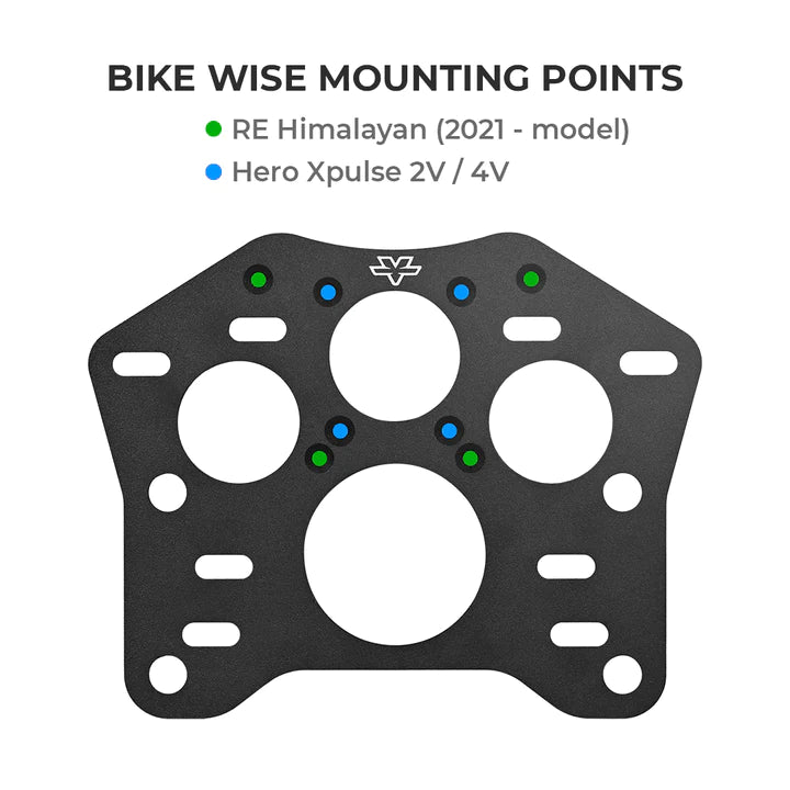 Top Box Adapter Plate for RE Himalayan BS6 - ViaTerra