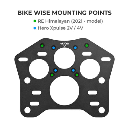 Top Box Adapter Plate for RE Himalayan BS6 - ViaTerra