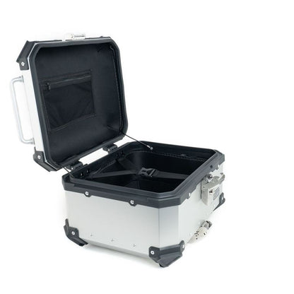 ZANA Top Box Aluminium Silver (35 liters) for KTM Duke 250/390 Gen-3 -ZI-TB-006 - Riders Junction