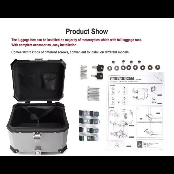 Top Box For Luggage 45l Imported Quality