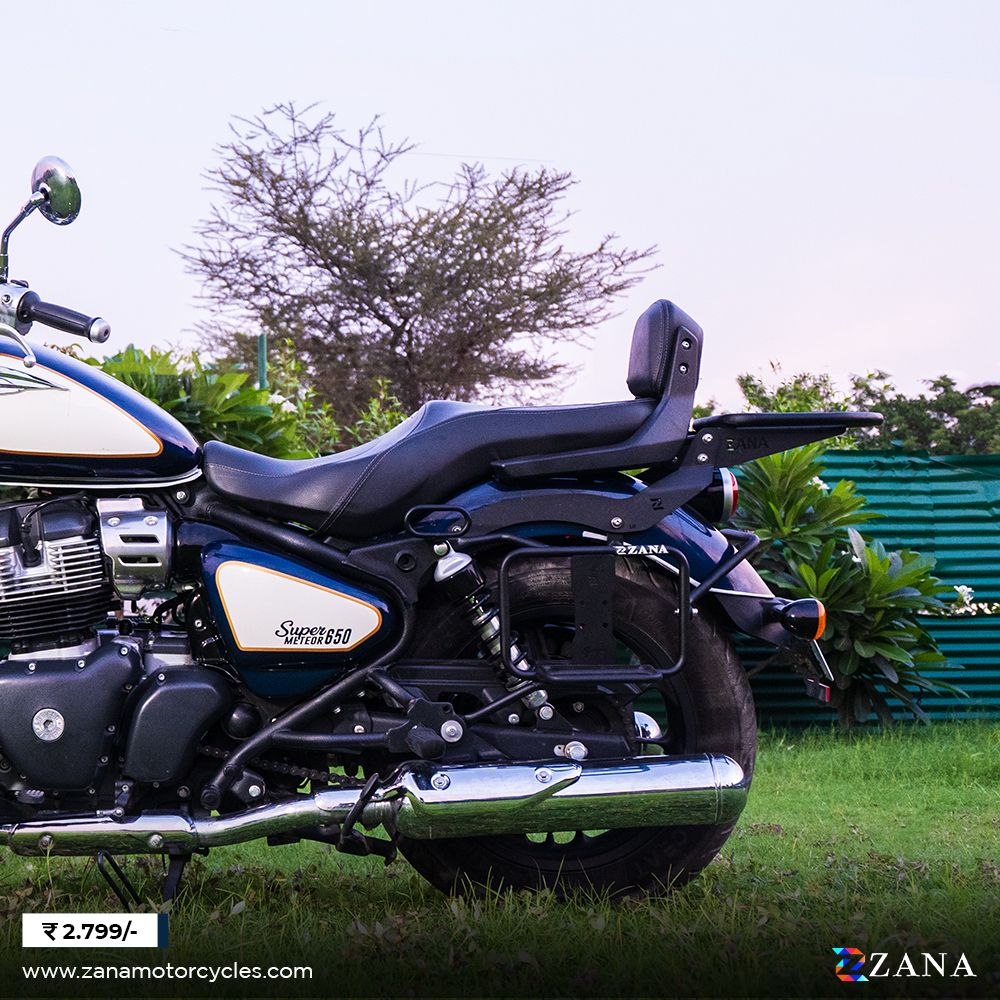 Top Rack Compatible with Royal Enfield Backrest for Super Meteor 650 by ZANA-ZI-8350